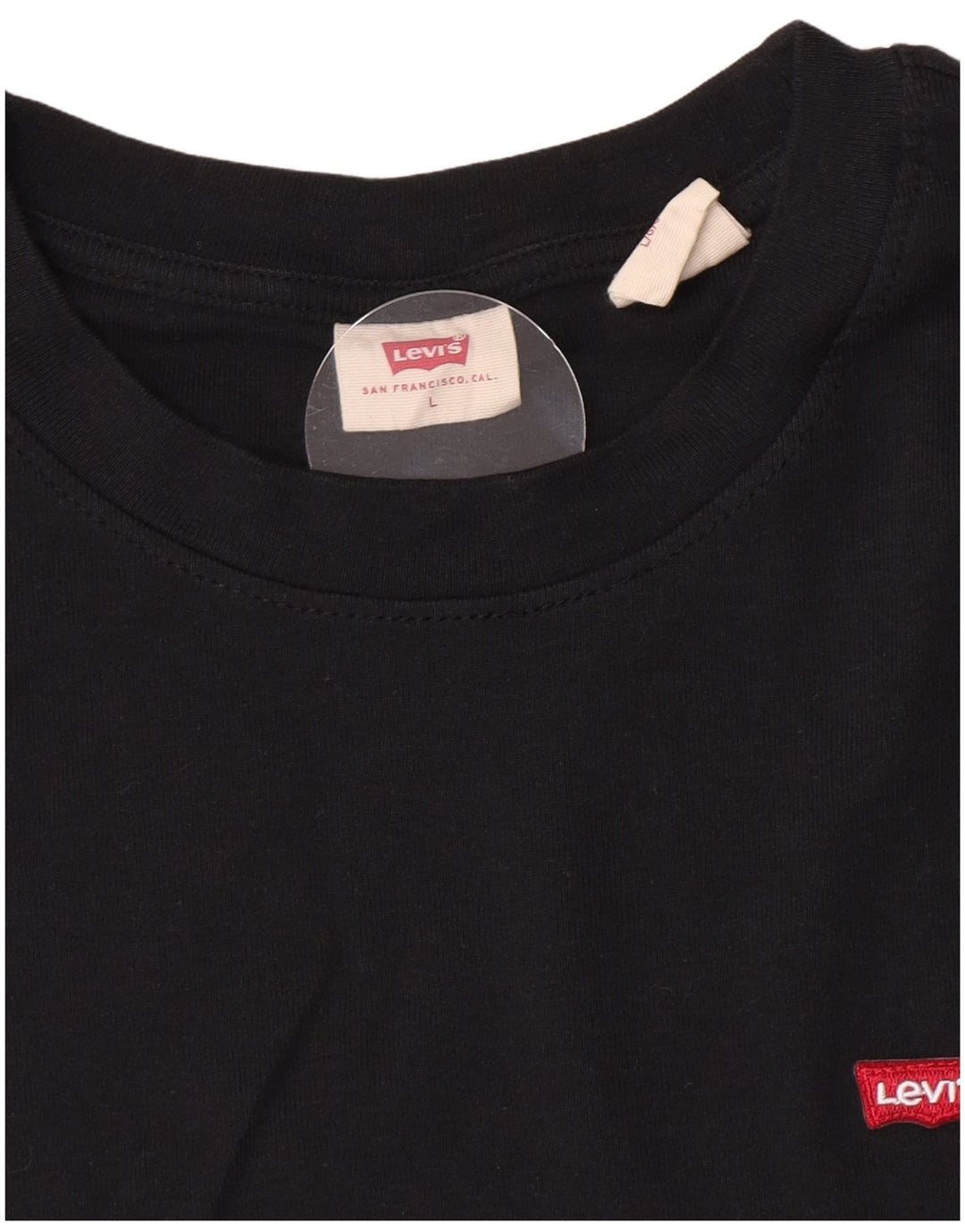 Damski top Levi's z długim rękawem UK 14, duży, czarny