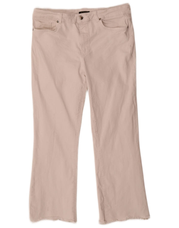 Damskie jeansy Massimo Dutti z wysokim stanem, EU 40, średnie W30 L25, białe