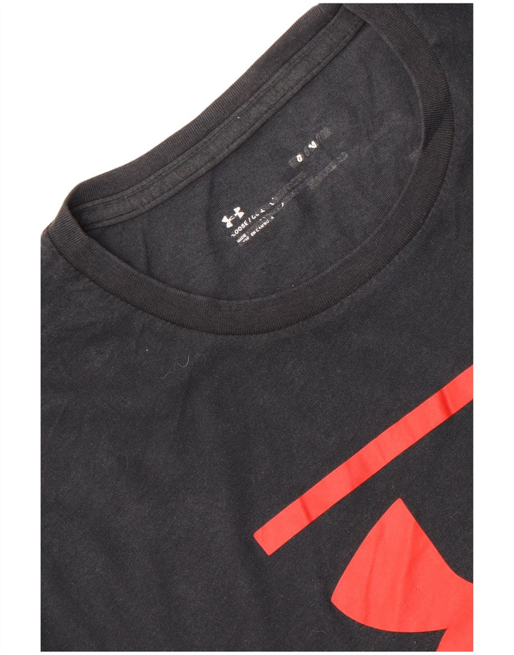 Męski T-shirt z grafiką Under Armour, średni czarny