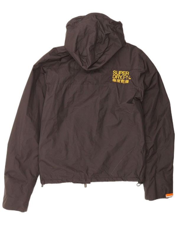 SUPERDRY Damska kurtka wiatrówka oversize z kapturem UK 10 Small Brown