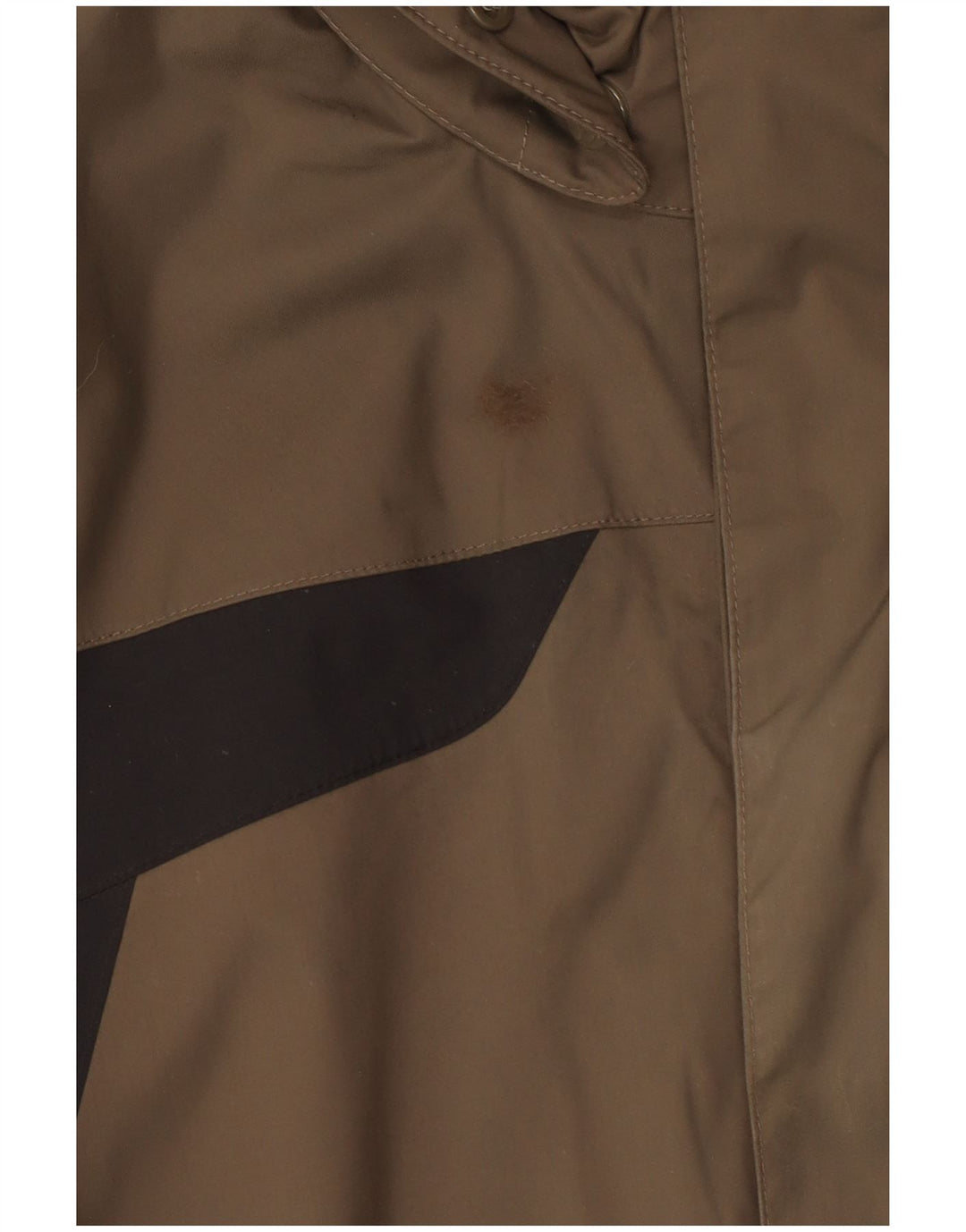 Męska kurtka przeciwdeszczowa Jack Wolfskin z kapturem, UK 36/38, średni khaki, blok kolorów