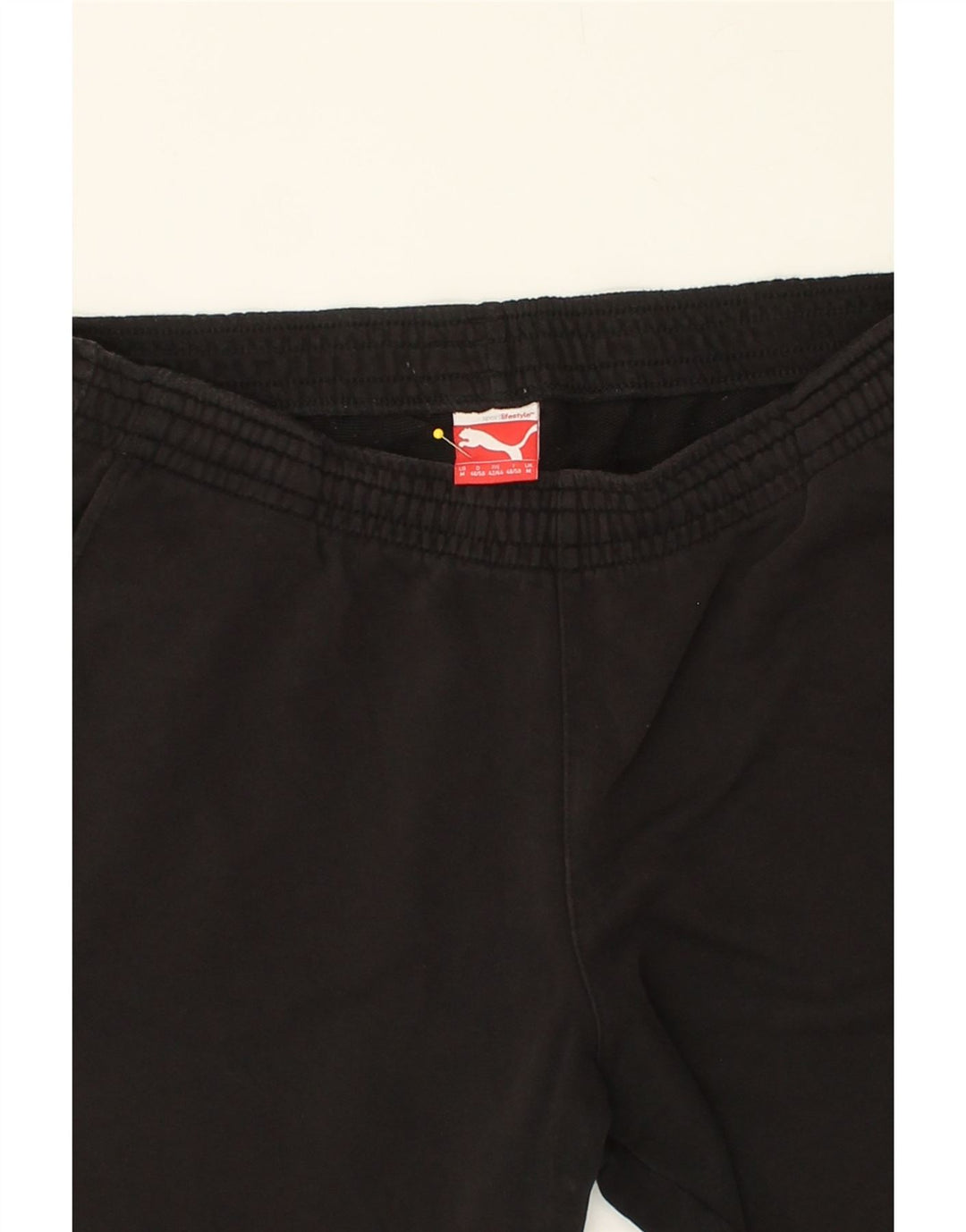 PUMA Mens Tracksuit Trousers Medium Black | Vintage Puma | Thrift | Second-Hand Puma | Used Clothing | Messina Hembry 