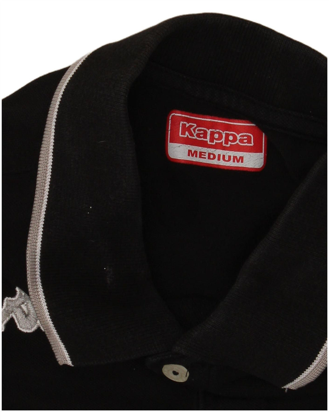 Męska koszulka polo KAPPA, średnia czarna