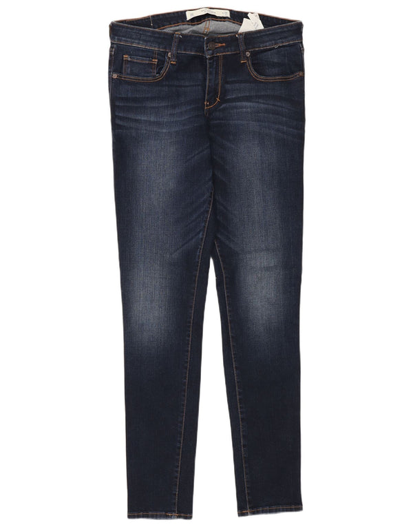 Damskie jeansy skinny Abercrombie & Fitch US 6 Medium W28 L31 Granatowe
