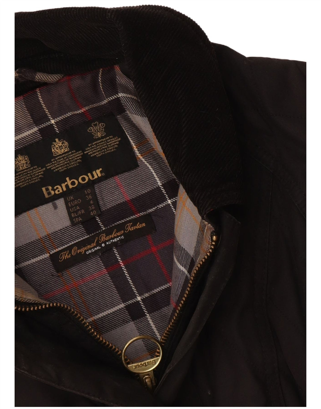 Damska pikowana kurtka Barbour UK 10 Small Black