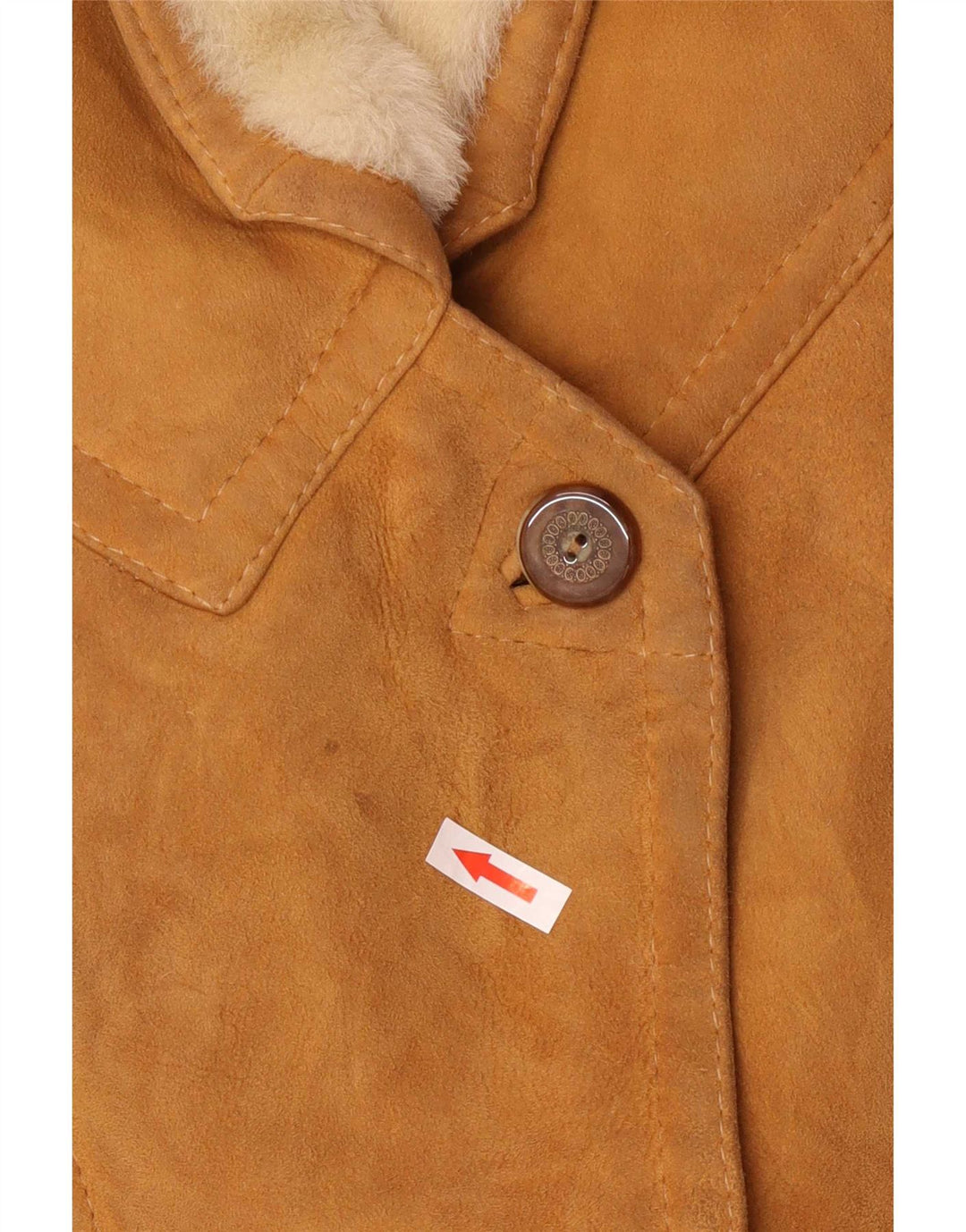 Damska kurtka oversize w stylu vintage IT 42 w kolorze średniego brązu
