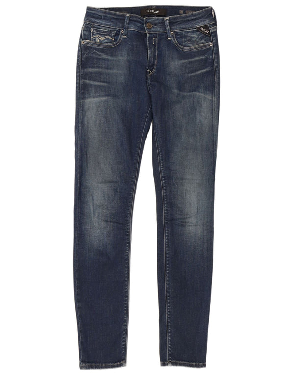 Dżinsy damskie REPLAY New Luz Skinny Jeans W28 L30 Niebieskie