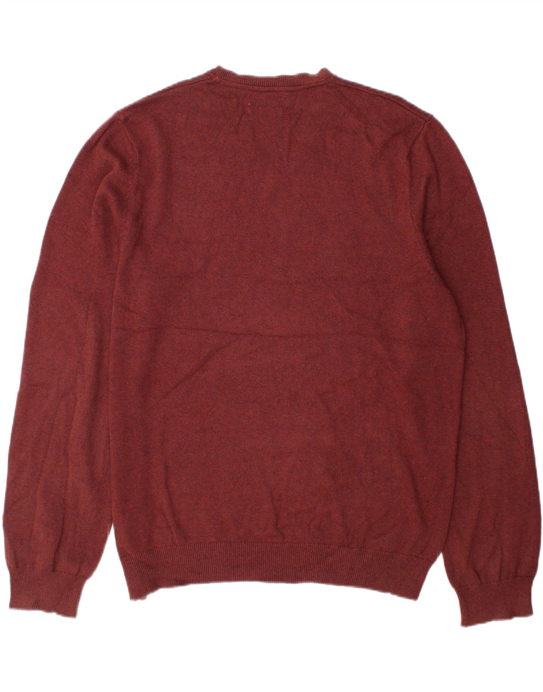 Marks & Spencer Męski sweter z dekoltem w kształcie litery V, XL, brązowy, bawełniany