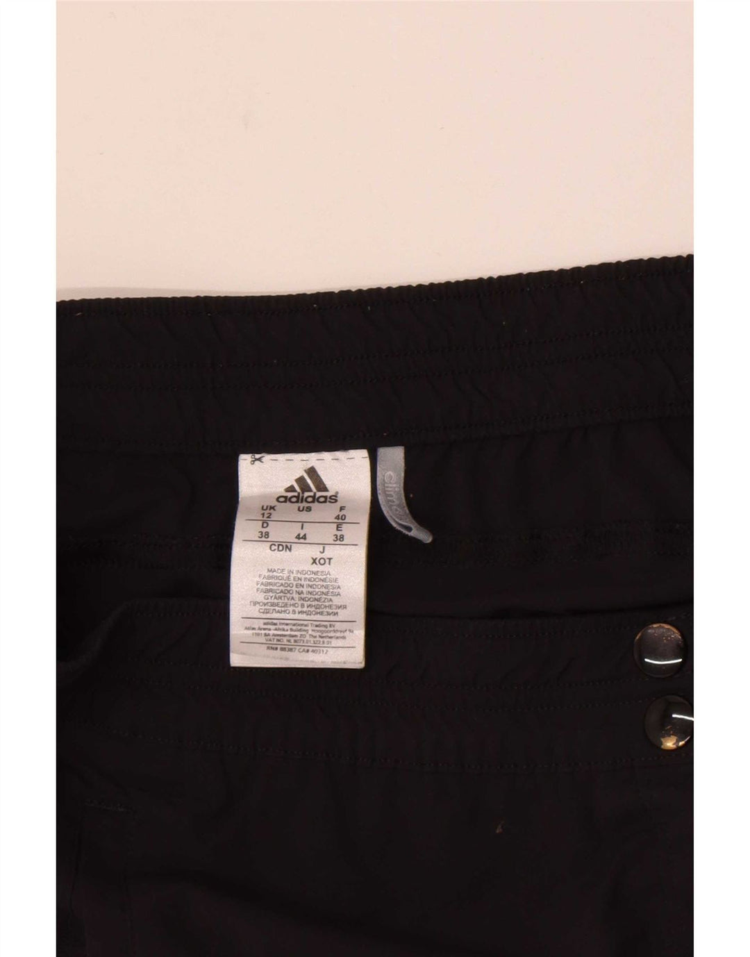 Damskie spodenki sportowe Adidas Climalite UK 12, średni czarny nylon