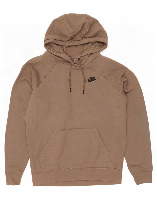 Męski sweter z kapturem Nike, mały, brązowy, bawełniany