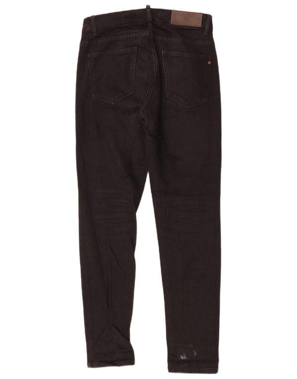 Męskie jeansy obcisłe Zara EU 38 Small W30 L31 Czarne bawełniane