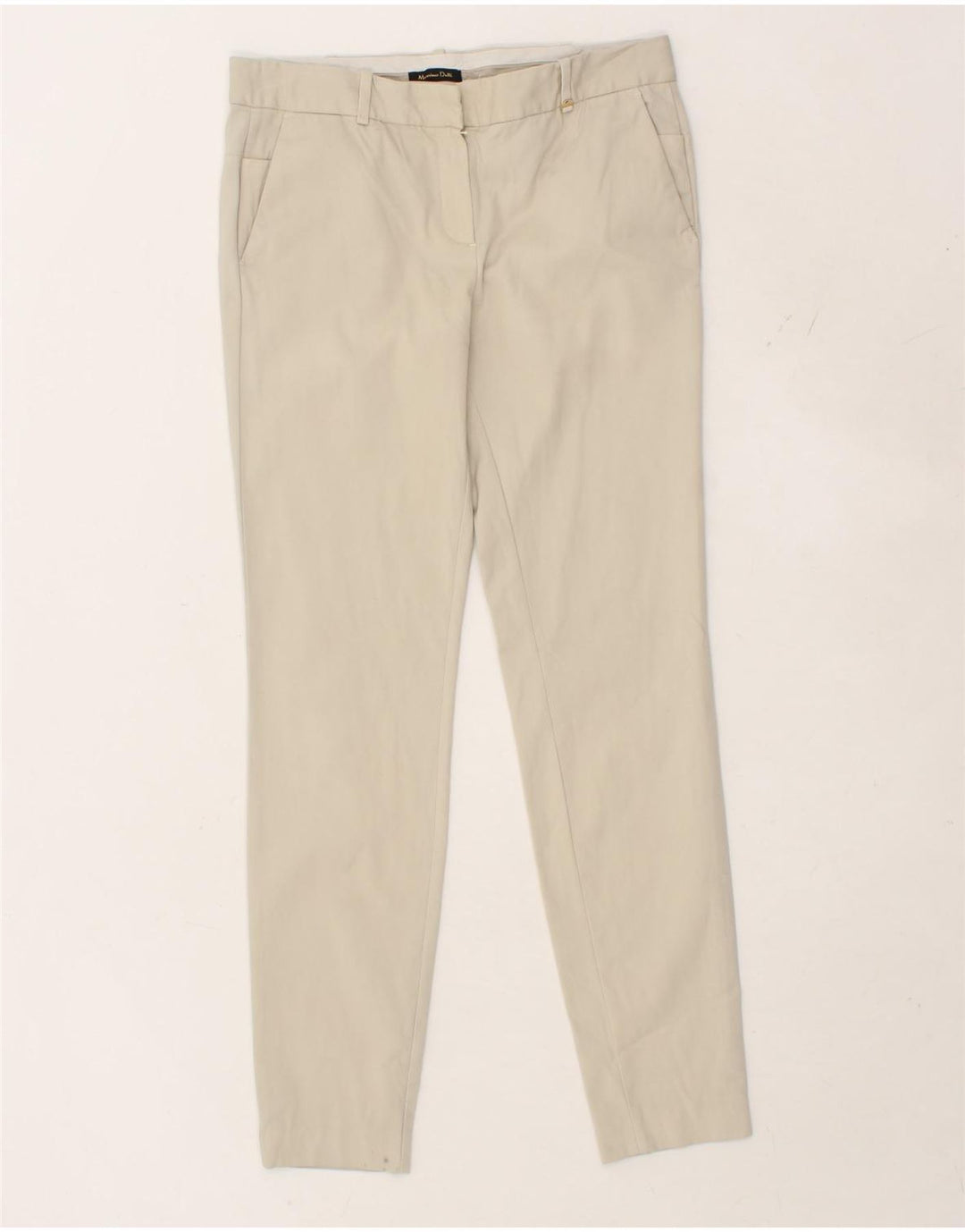 MASSIMO DUTTI Womens Slim Chino Trousers EU 38 Medium W30 L29 Beige Vintage Massimo Dutti and Second-Hand Massimo Dutti from Messina Hembry 
