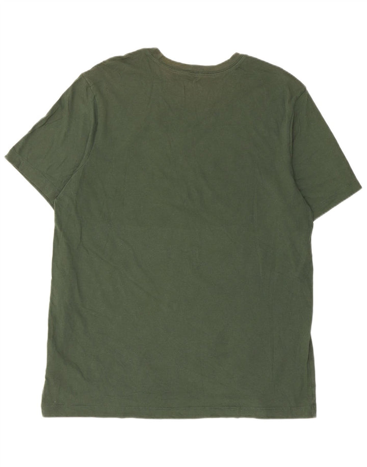 Męski T-shirt z grafiką Nike, duży, zielony, bawełniany