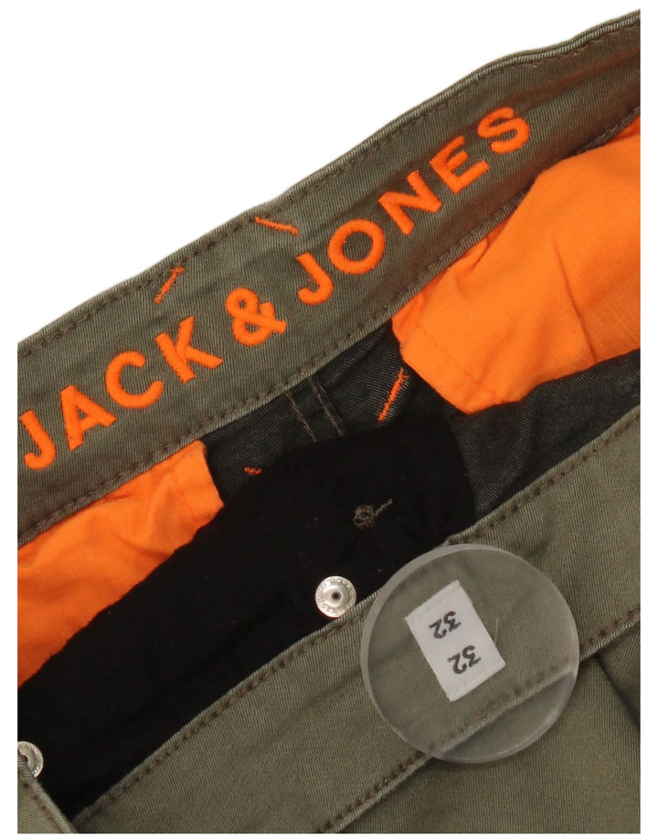 Męskie spodnie cargo Jack & Jones W32 L28 Khaki