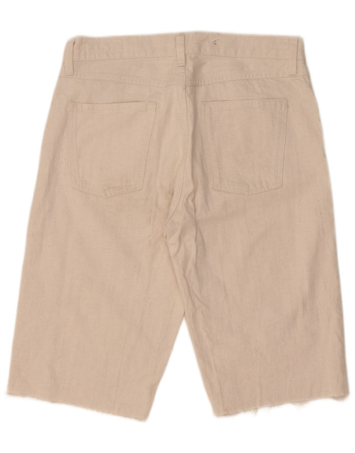 Damskie spodenki jeansowe Zara EU 40 Medium W30 Biała bawełna