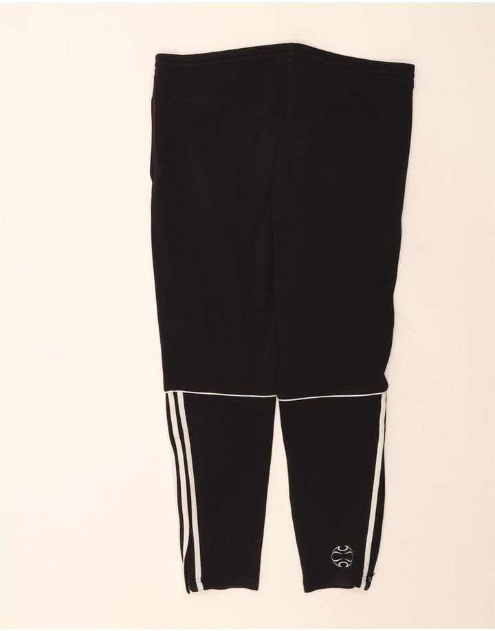 Męskie spodnie dresowe Adidas Climalite Graphic, duże, czarne, poliestrowe