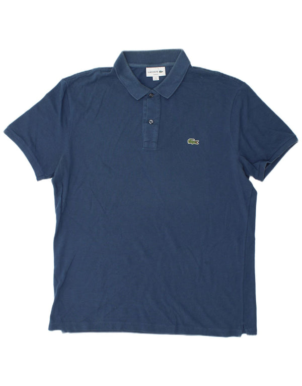 Męska koszulka polo Lacoste Slim Fit, rozmiar 6 XL, granatowa, bawełniana