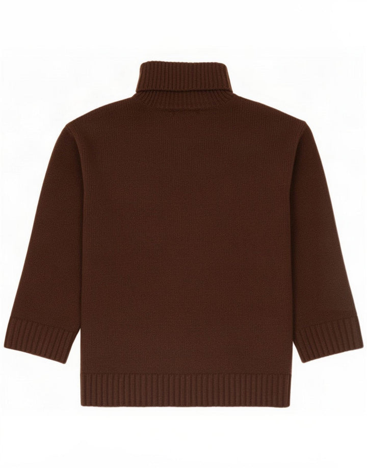 Marks & Spencer Damski sweter z golfem UK 14 Średni brąz