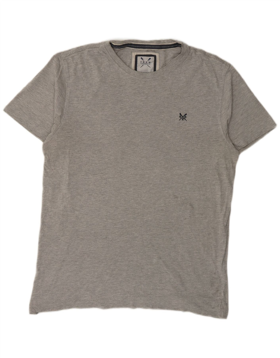 Crew Clothing Męski T-shirt Top, duży, szary, bawełniany