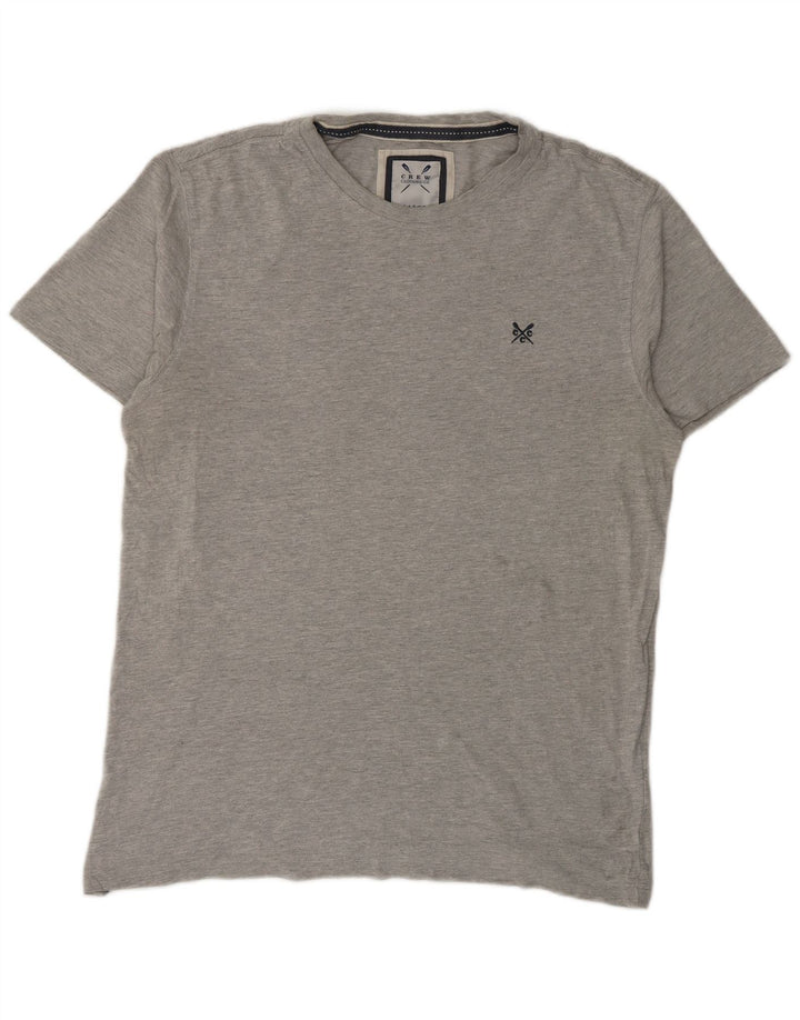 Crew Clothing Męski T-shirt Top, duży, szary, bawełniany
