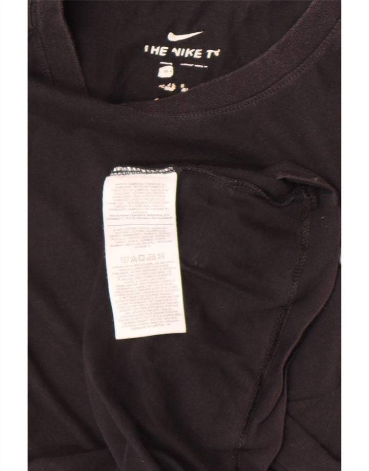 T-shirt męski Nike, średni czarny, bawełniany