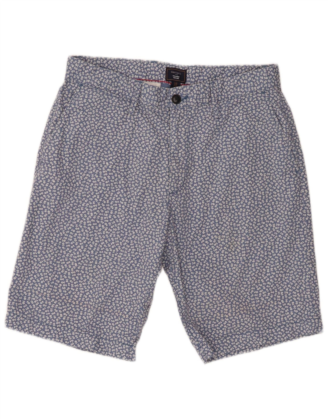 Męskie spodenki chino Gap khaki W32 średni niebieski kwiatowy bawełna