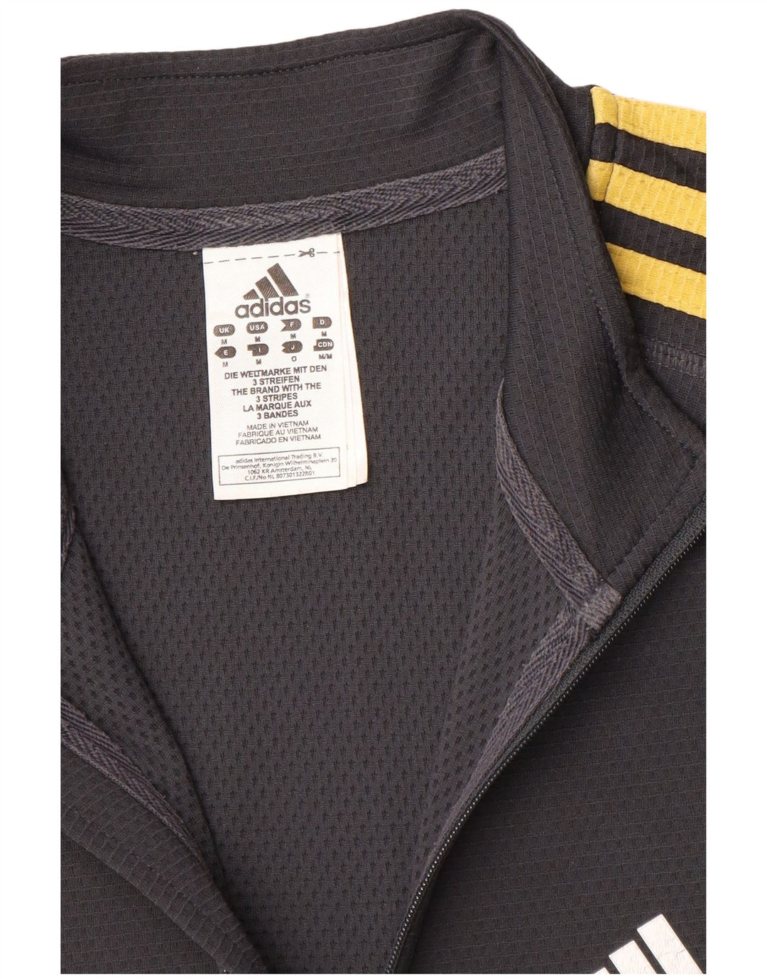 Adidas Męski dres Climalite Zip Neck Pullover Top Średni Szary Poliester