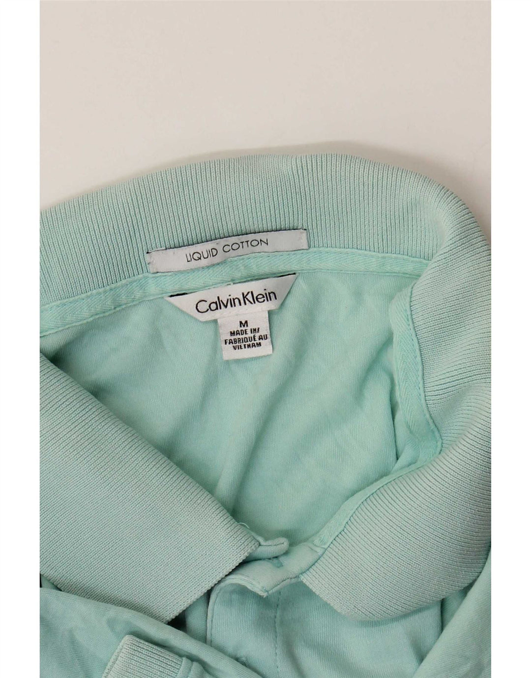 Męska koszulka polo Calvin Klein w kolorze średniego turkusu
