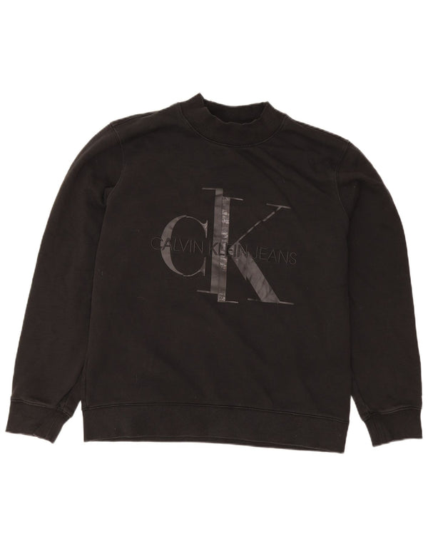 Męska bluza z grafiką Calvin Klein Jeans XL, czarna, bawełniana