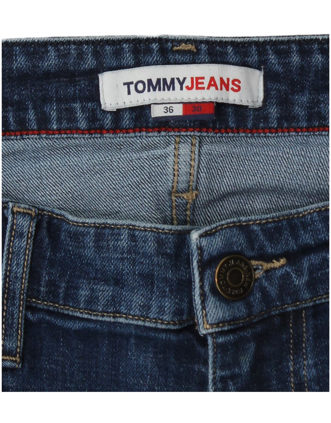 Męskie jeansy Bootcut TOMMY HILFIGER W36 L28 Niebieskie, bawełniane