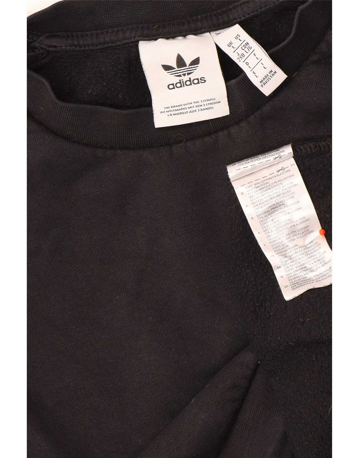 Bluza męska Adidas, duża, czarna, bawełniana
