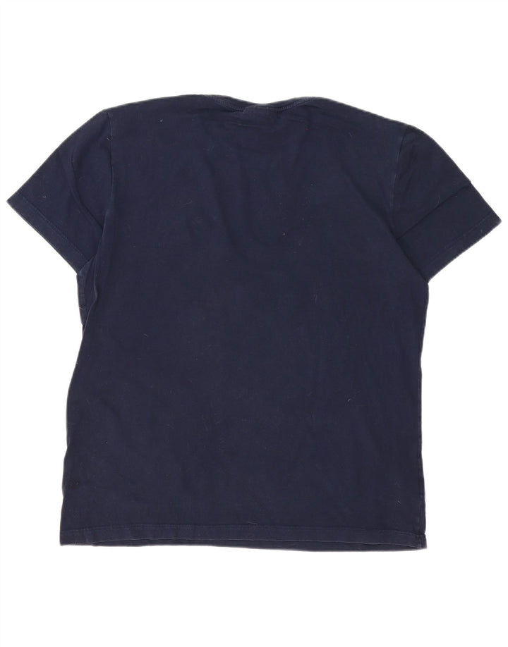 T-shirt męski Lacoste o regularnym kroju, rozmiar 5, duży, granatowy, bawełniany