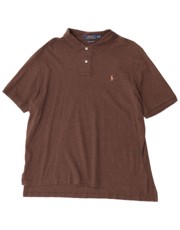 Męska koszulka polo Ralph Lauren XL, brązowa, bawełniana