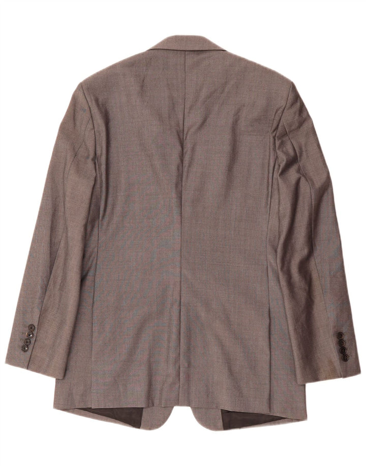 Męska marynarka zapinana na 2 guziki Reiss UK 38 Średnia szara wełna