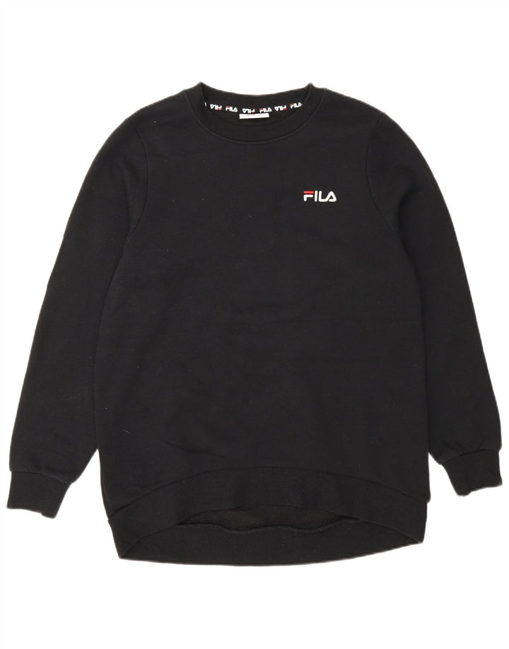 Bluza damska Fila Sweter UK 10 Small, czarna, bawełniana