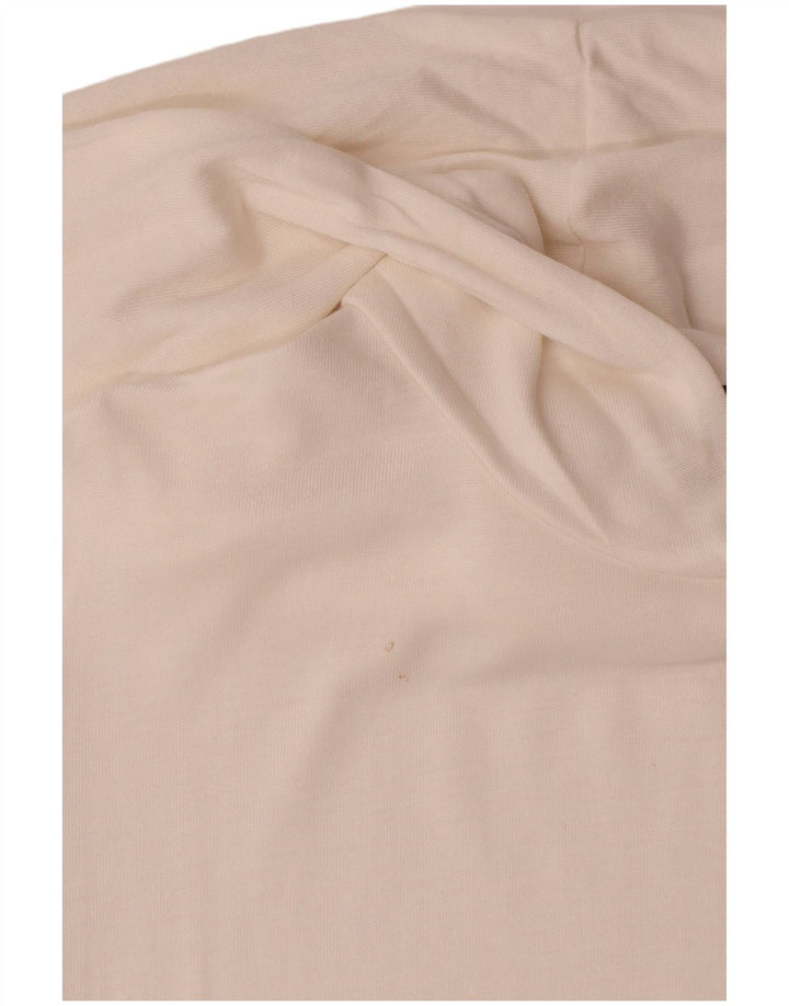 Damska bluza z kapturem Massimo Dutti UK 12 Medium White Lyocell