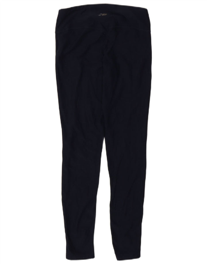 Legginsy damskie NEW BALANCE UK 8, małe, granatowe, poliestrowe