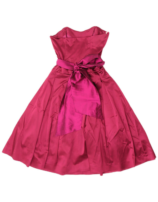 Coast Damska sukienka bez ramiączek UK 8 Small Pink Poliamid