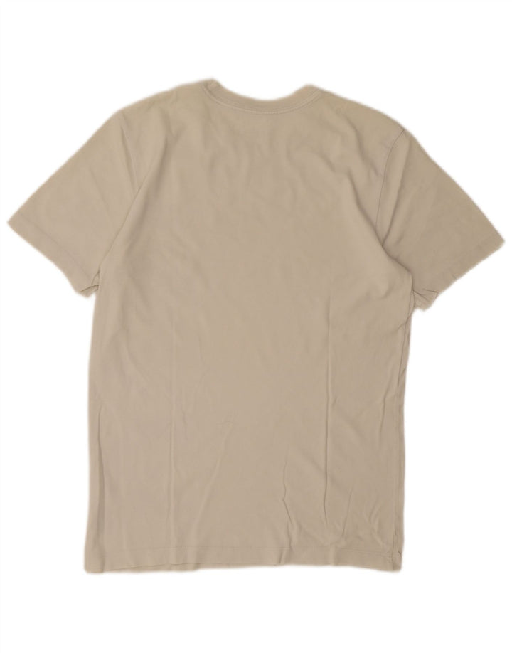 Męski T-shirt z grafiką Jordan, mały, bawełniany w kolorze złamanej bieli
