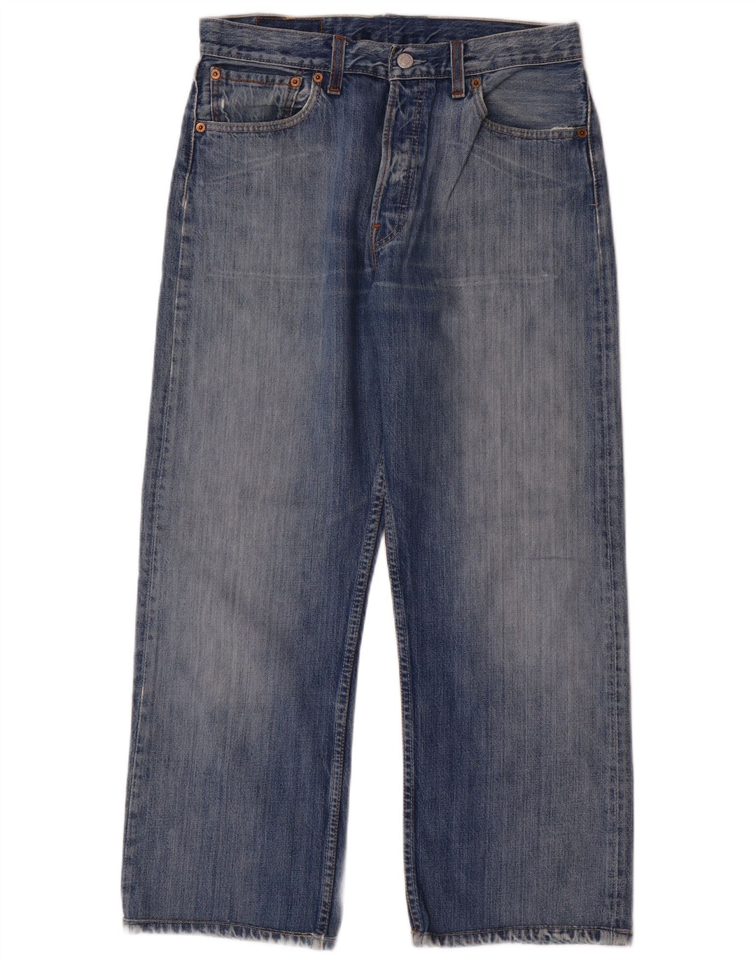 Męskie jeansy Levi's 501 Straight W33 L27 Niebieskie bawełniane