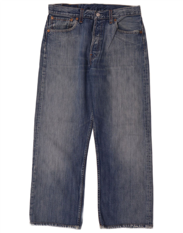 Męskie jeansy Levi's 501 Straight W33 L27 Niebieskie bawełniane