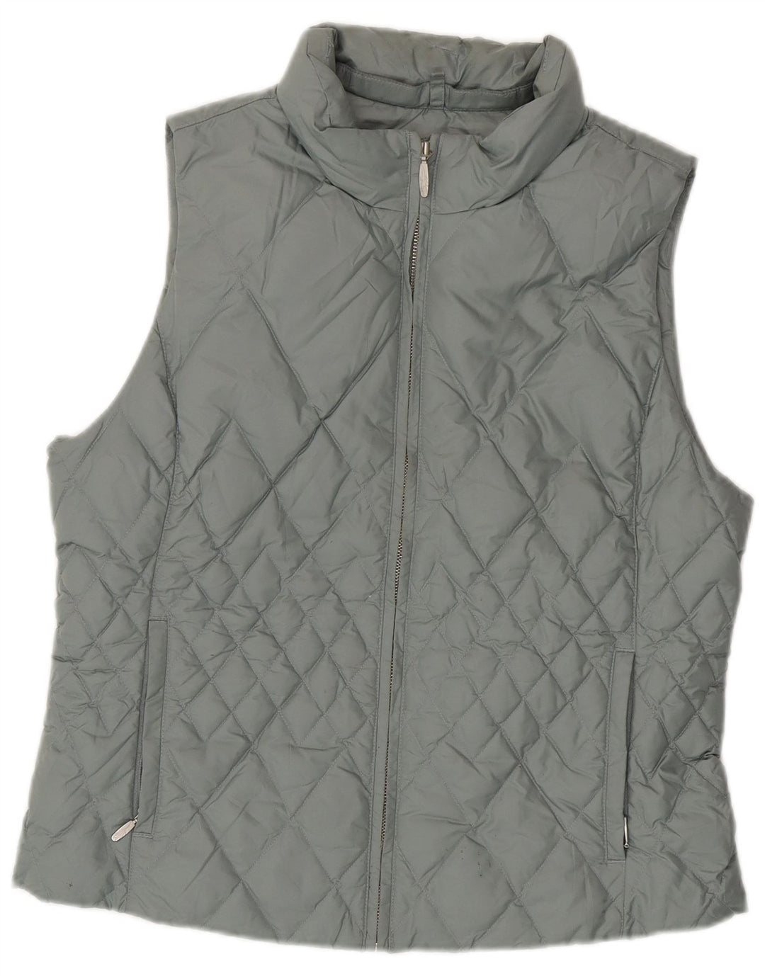 Damska wyściełana kamizelka Eddie Bauer UK 16, duża niebieska, poliester
