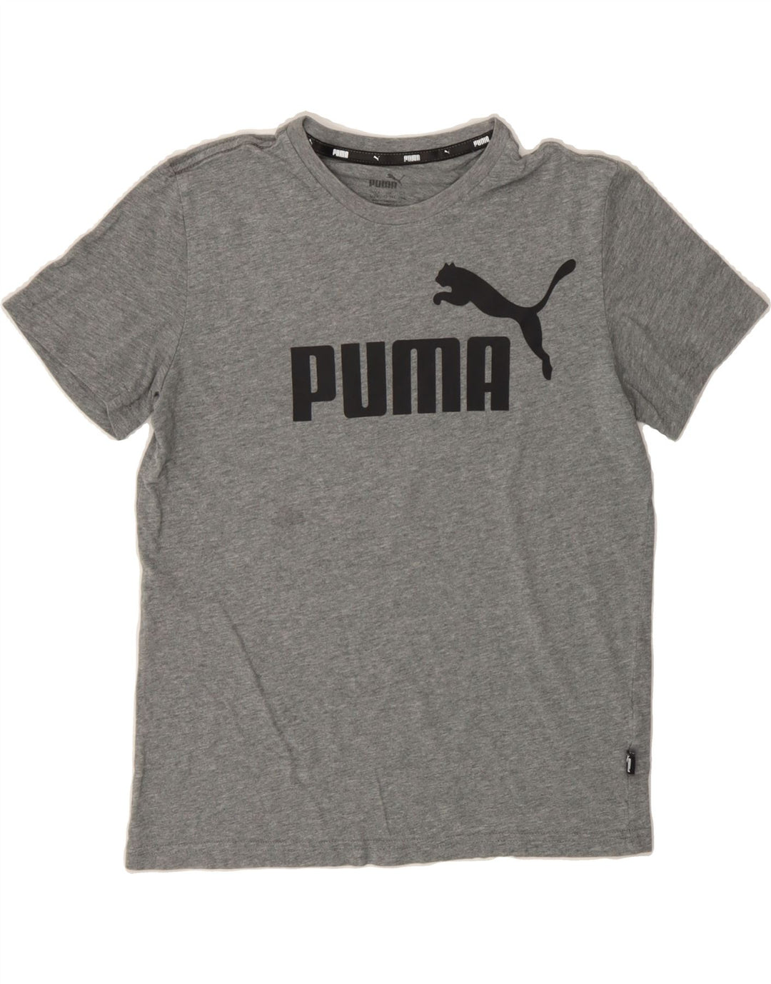 PUMA Boys Graphic T-Shirt Top 13-14 Years  Grey Vintage Puma and Second-Hand Puma from Messina Hembry 