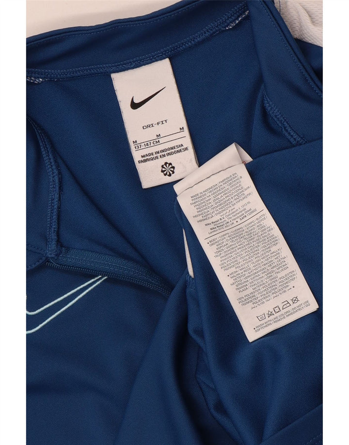 Chłopięcy dres Nike Dri Fit z pulowerem 10-11 lat, średni niebieski