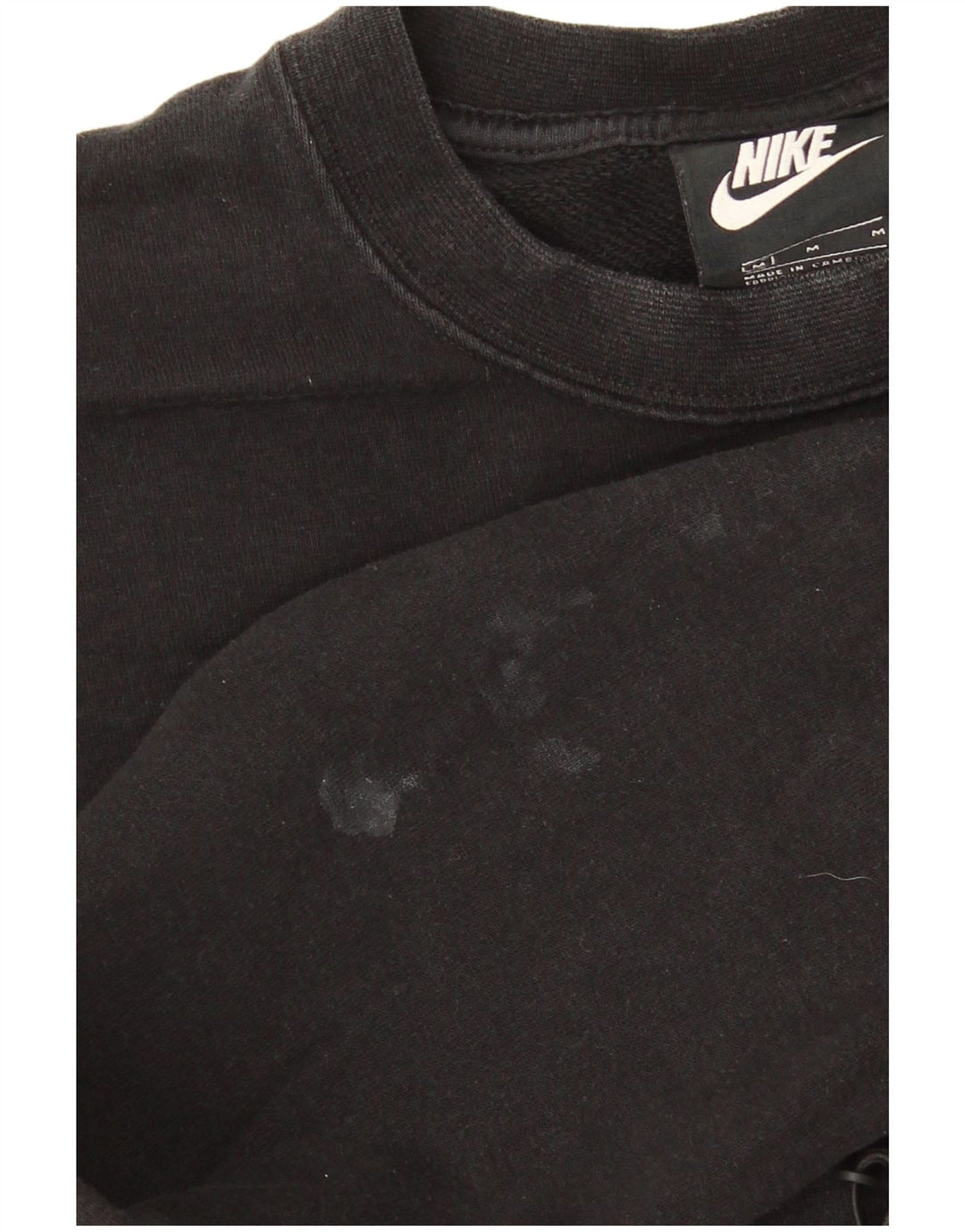 Damska bluza Nike Graphic Crop Jumper UK 12, średnia czarna bawełna