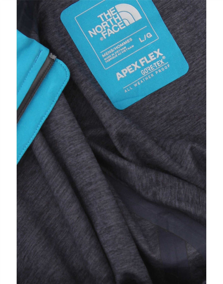 Męska kurtka przeciwdeszczowa z kapturem The North Face UK 40, duża niebieska