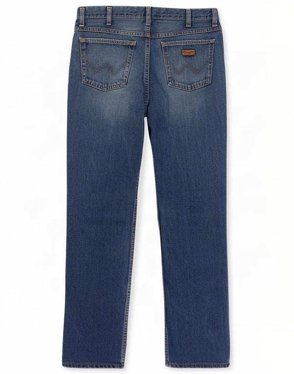 Wrangler Męskie Proste Dżinsy W33 L30 Niebieskie Bawełniane