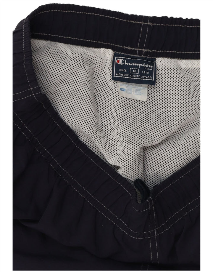 Męskie spodenki kąpielowe CHAMPION Średni granatowy poliamid z blokami kolorów