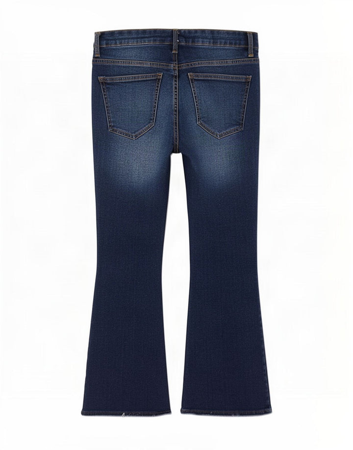Jeansy damskie Zara Crop Bootcut EU 38 Small W28 L25 Niebieskie