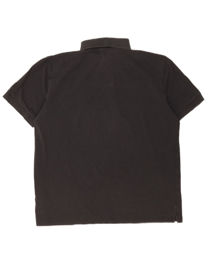 Męska koszulka polo Hugo Boss, duża, czarna, bawełniana